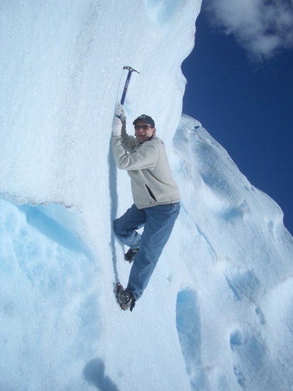 Nick Hanging on the Side of the Mountain